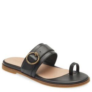 NEW Cole Haan‎ Abbie Slide Sandal BLACK LEATHER Womens Size 7 Shoes